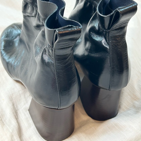 Authentic Celine Ankle Leather Boots verified Women Size 39.5 GENTLY WORN - Picture 3 of 6